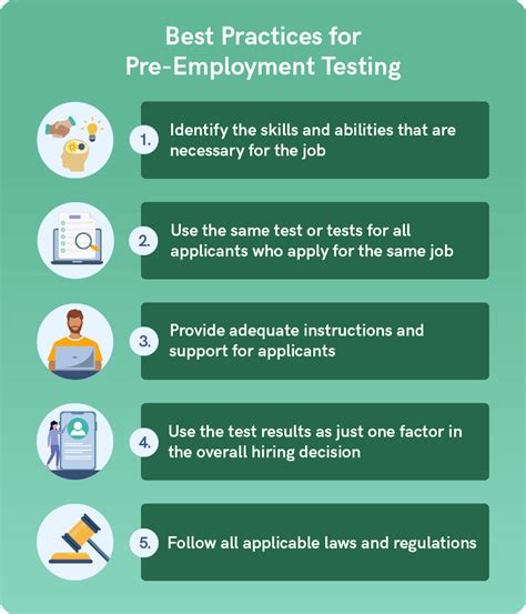 pre employment testing guidelines